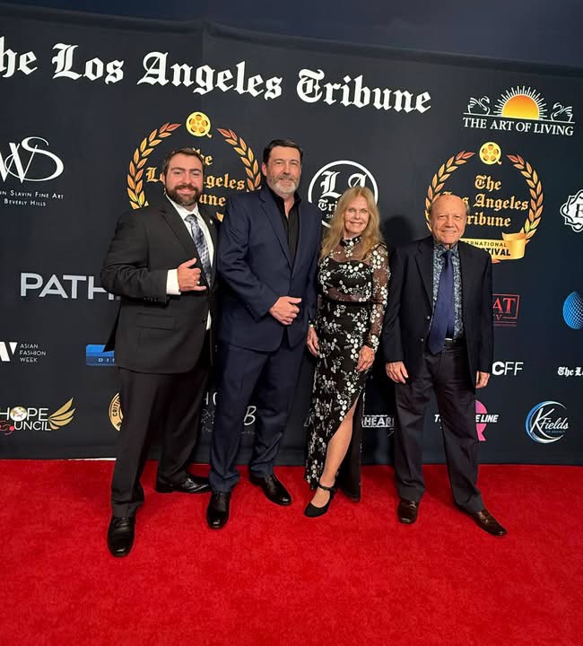 Owen Eddy and guests on the red carpet at The Los Angeles Tribune International Film Festival