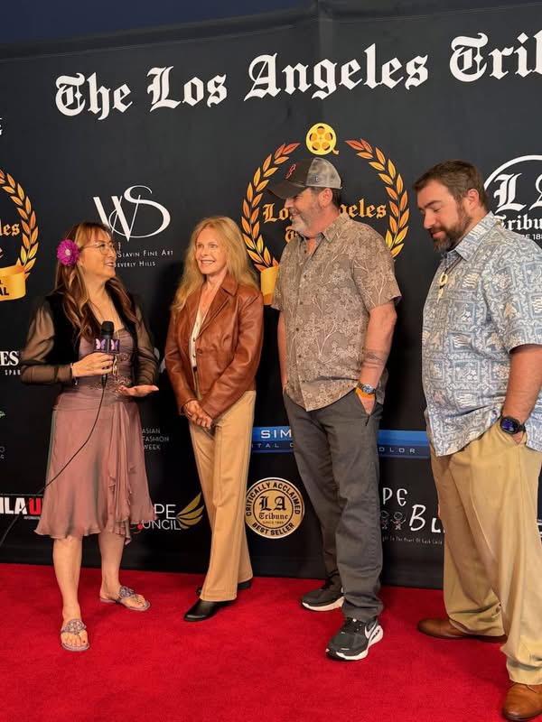 Owen Eddy with filmmakers at The Los Angeles Tribune International Film Festival